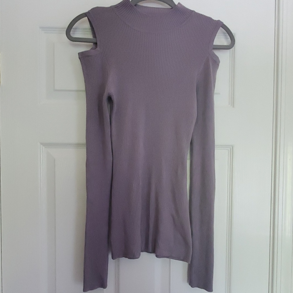 Derek Heart cold shoulder sweater.